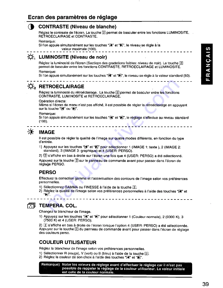 Panasonic PANAFLAT LC-90S User Manual Download Page 41