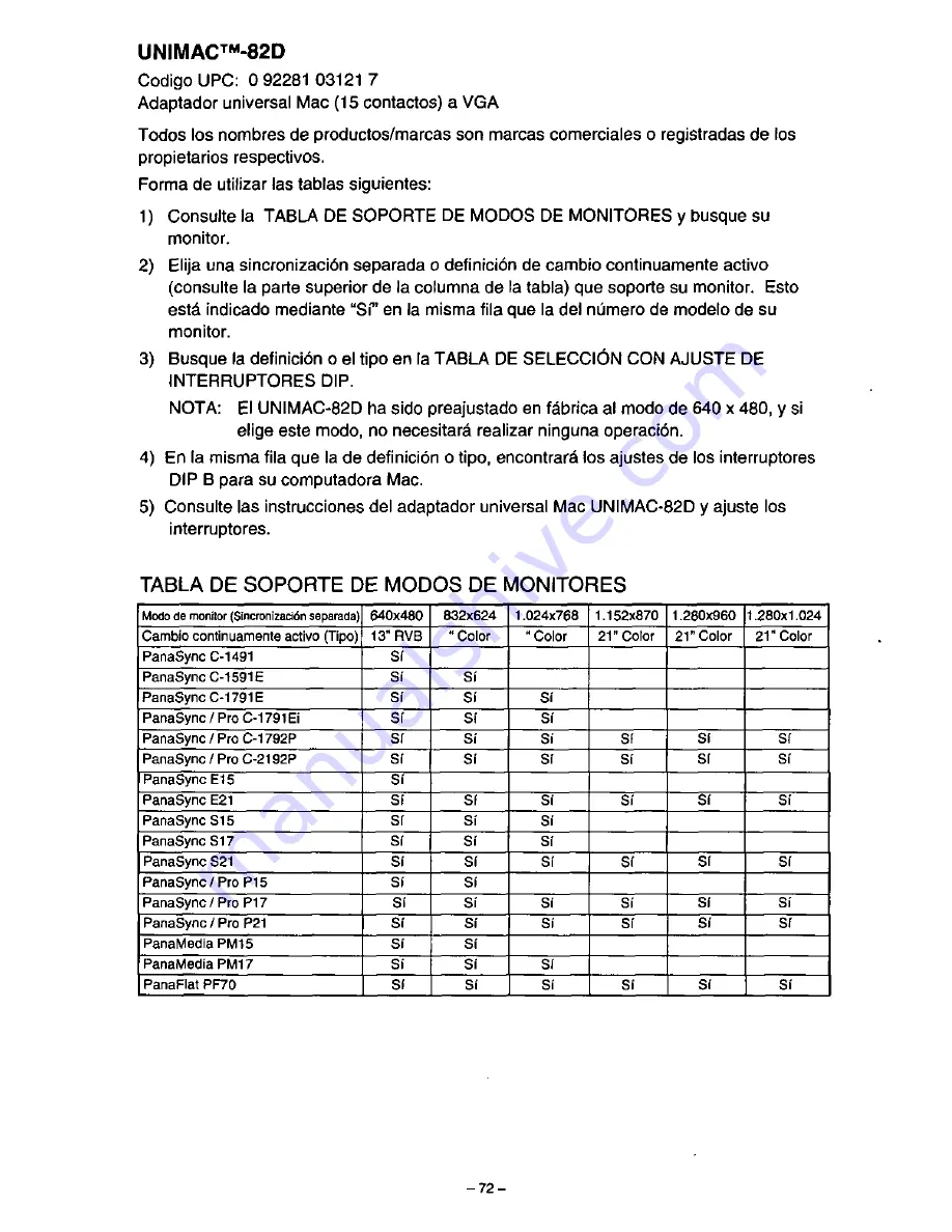 Panasonic PanaFlat PF70 Operating Instructions Manual Download Page 77