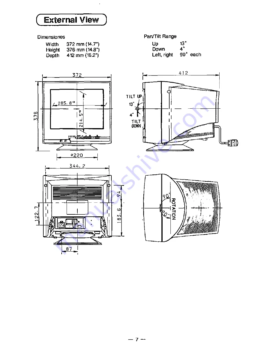 Panasonic PANASYNC E50 Operating Instructions Manual Download Page 9