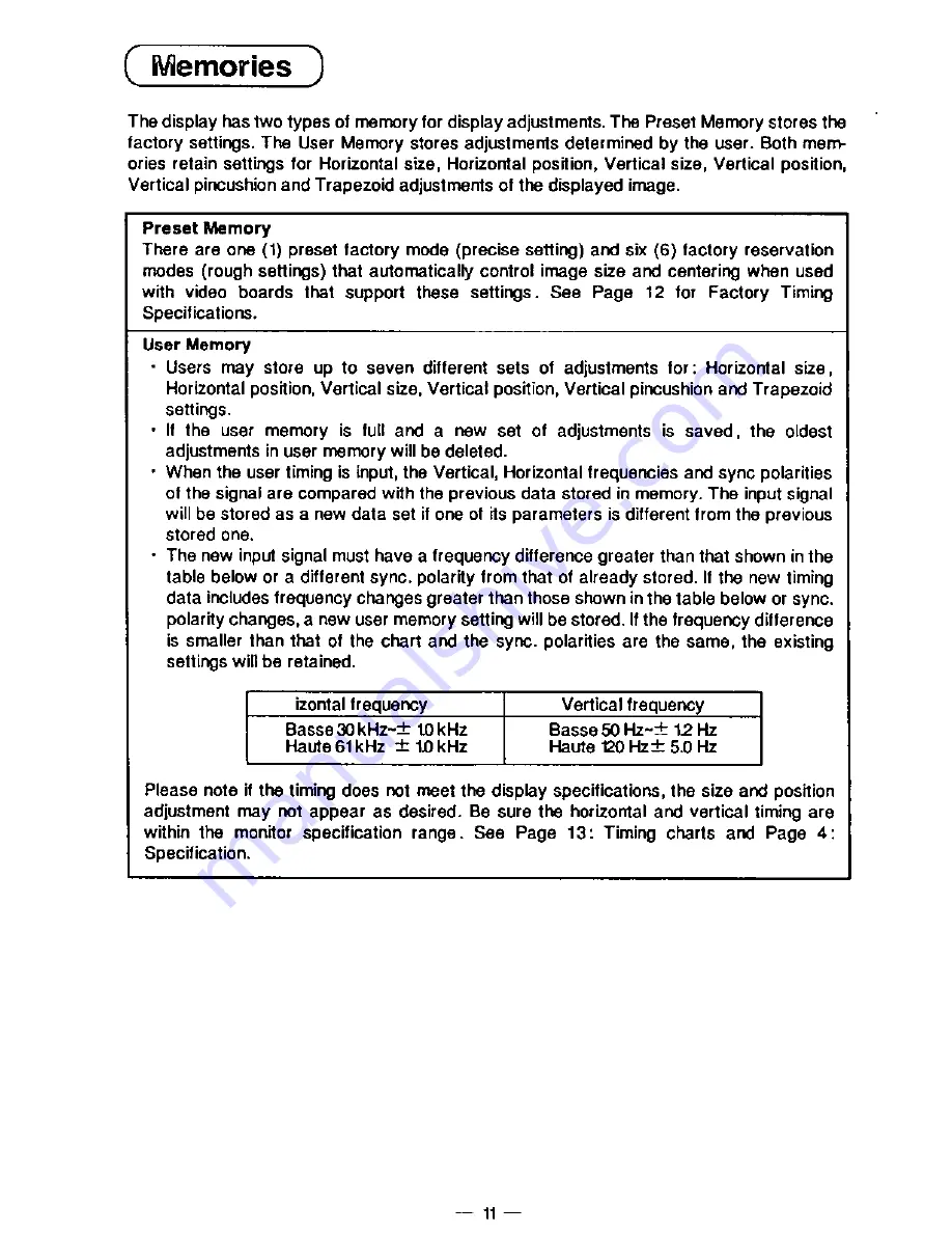 Panasonic PANASYNC E50 Operating Instructions Manual Download Page 13