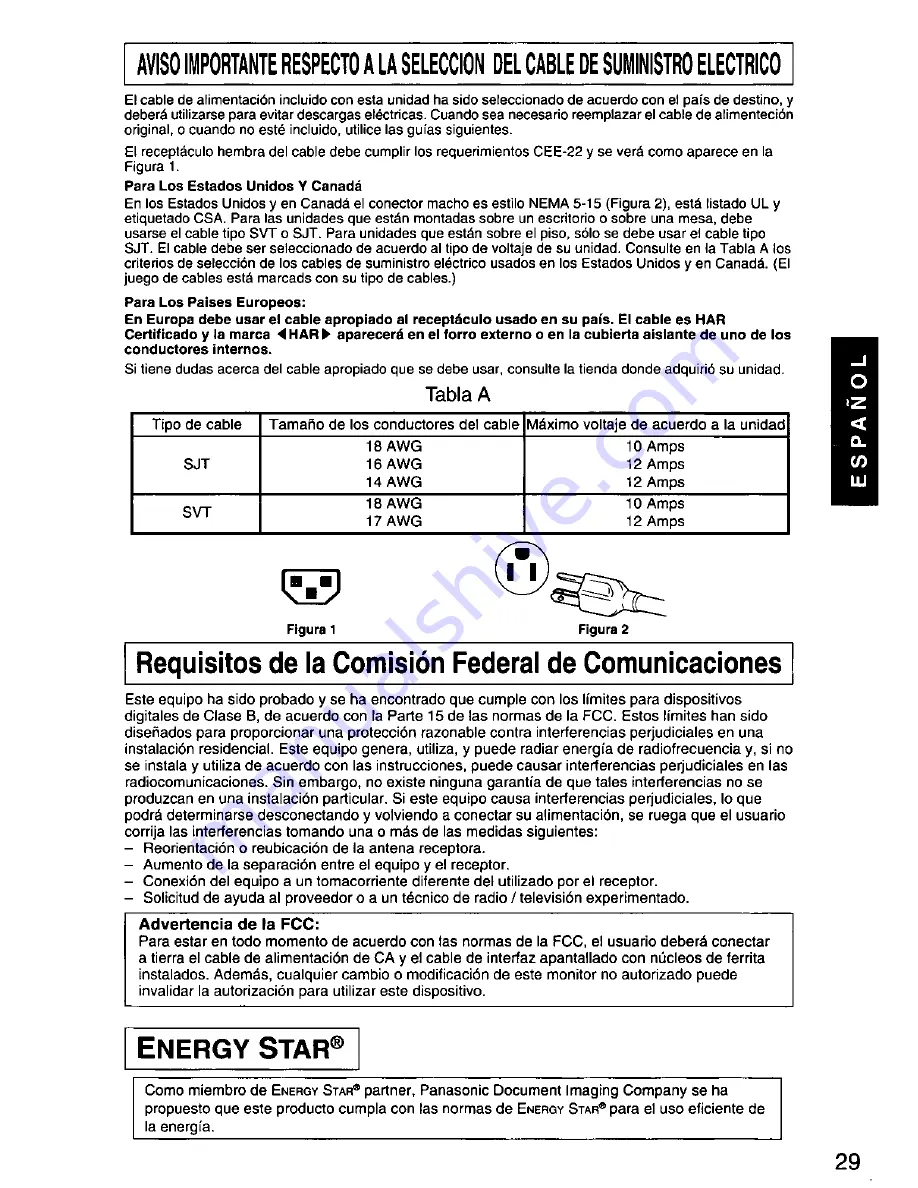 Panasonic PANASYNC E70G User Manual Download Page 31