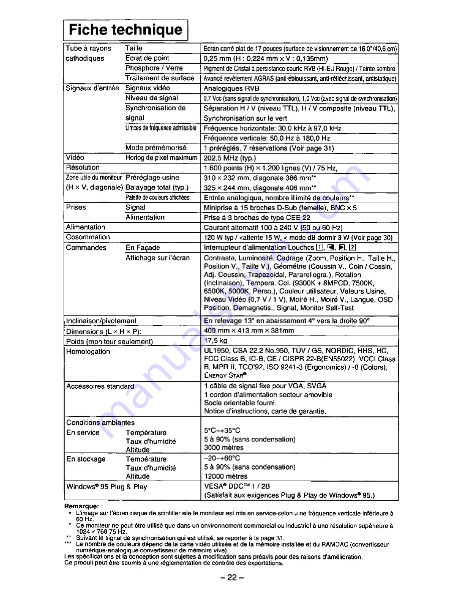 Panasonic PANASYNC PL-70I User Manual Download Page 23