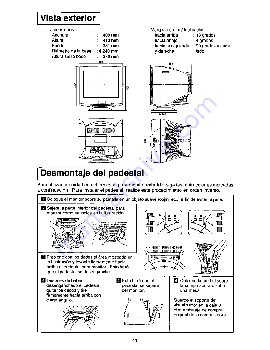 Panasonic PANASYNC PL-70I Скачать руководство пользователя страница 42