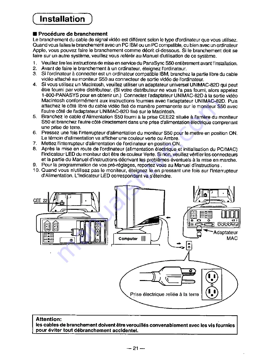 Panasonic PANASYNC S50 Скачать руководство пользователя страница 28