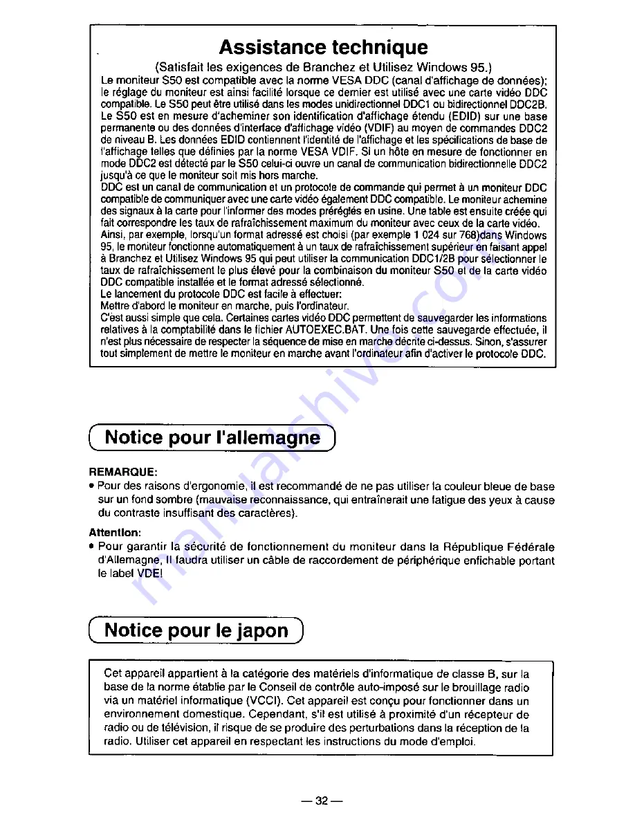 Panasonic PANASYNC S50 User Manual Download Page 39