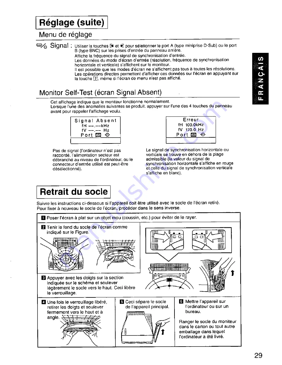 Panasonic PANASYNC SL95 User Manual Download Page 30