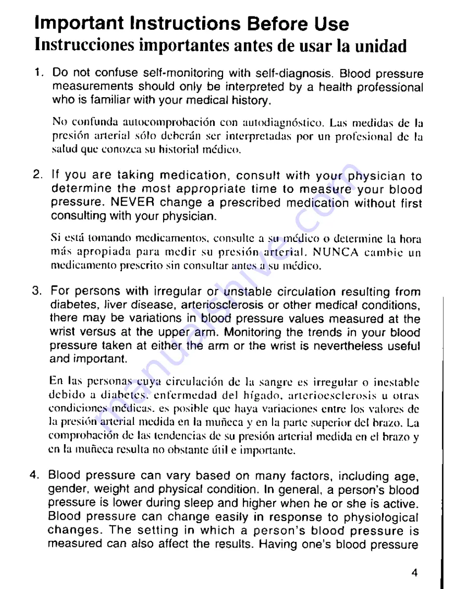 Panasonic Precise Logic EW3012 Operating Instructions Manual Download Page 5