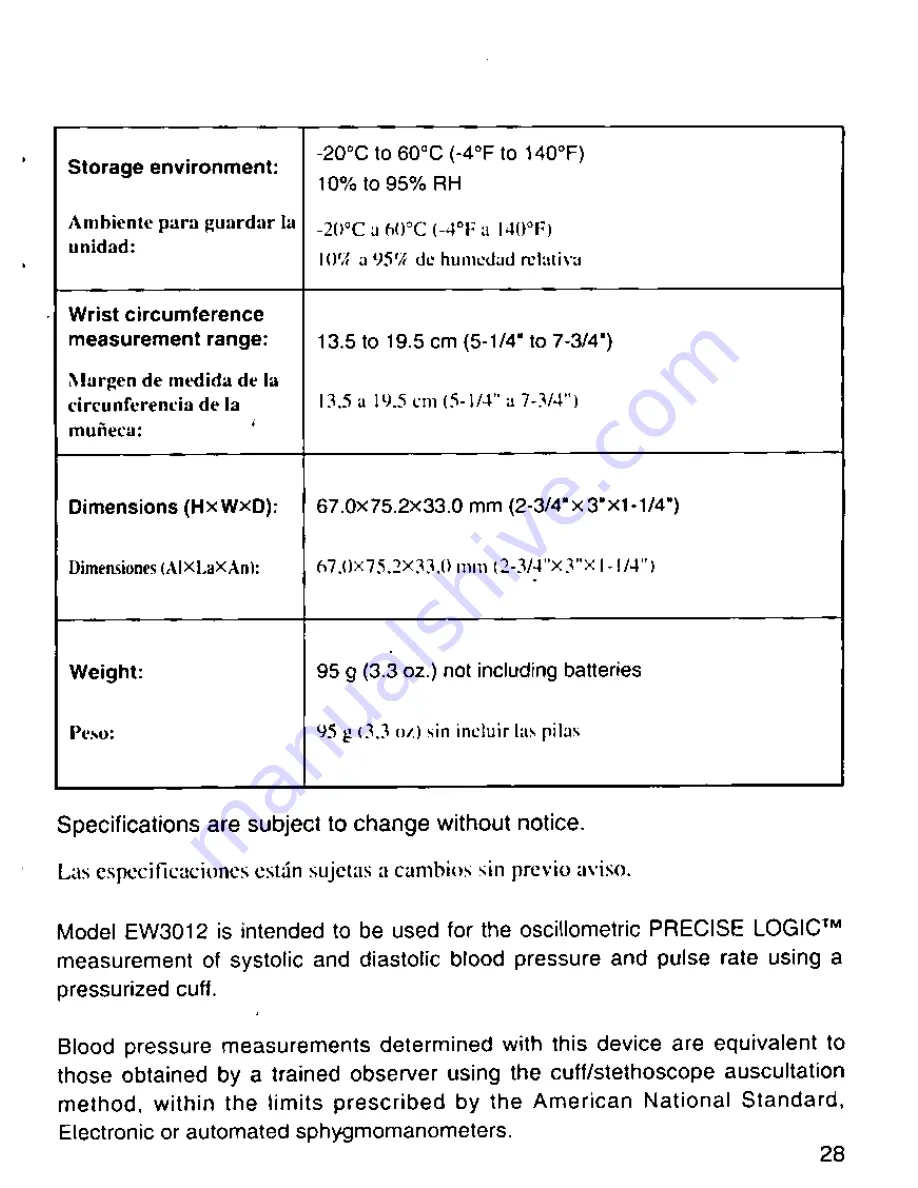 Panasonic Precise Logic EW3012 Скачать руководство пользователя страница 29