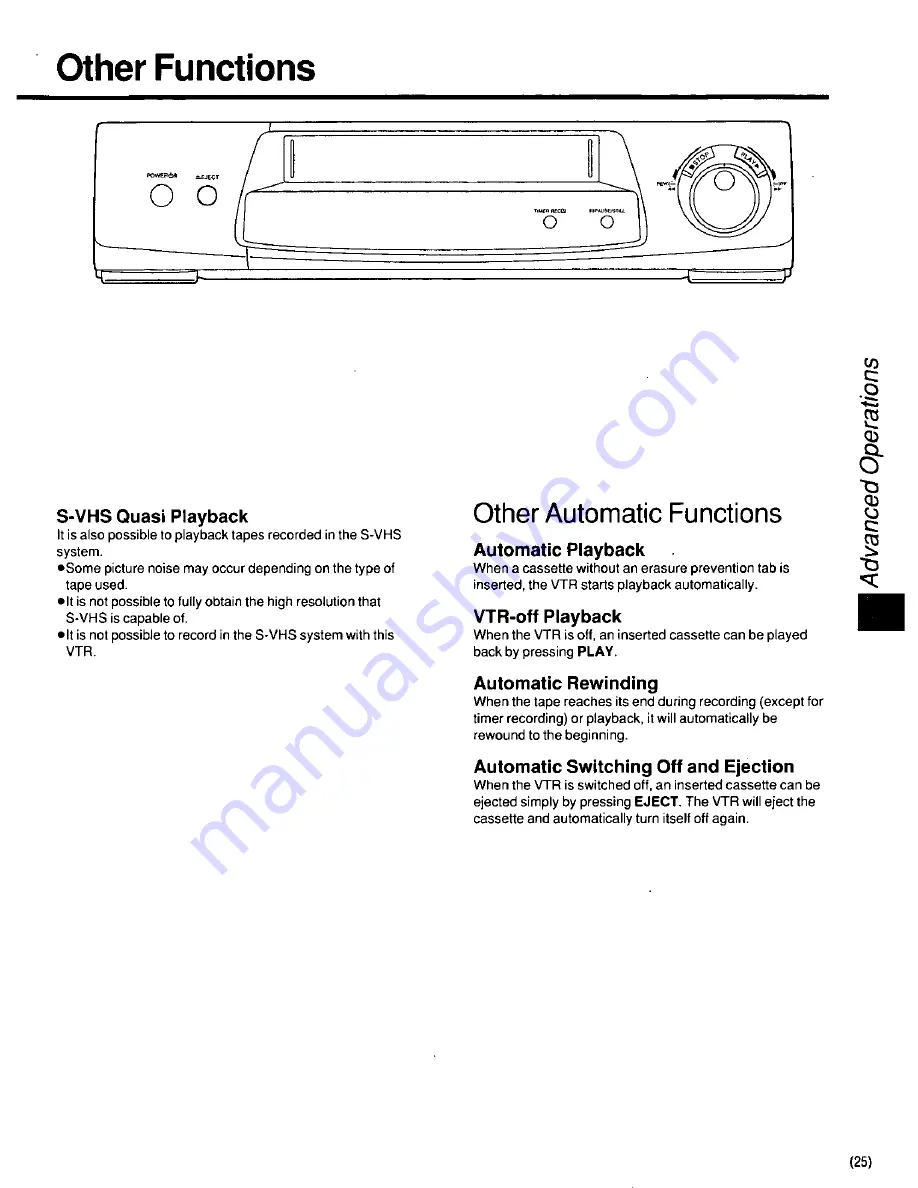 Panasonic ProLine AG-2550 Скачать руководство пользователя страница 25