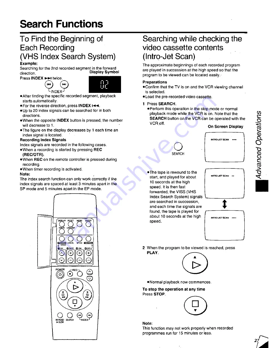 Panasonic ProLine AG-2560 Operating Instructions Manual Download Page 27