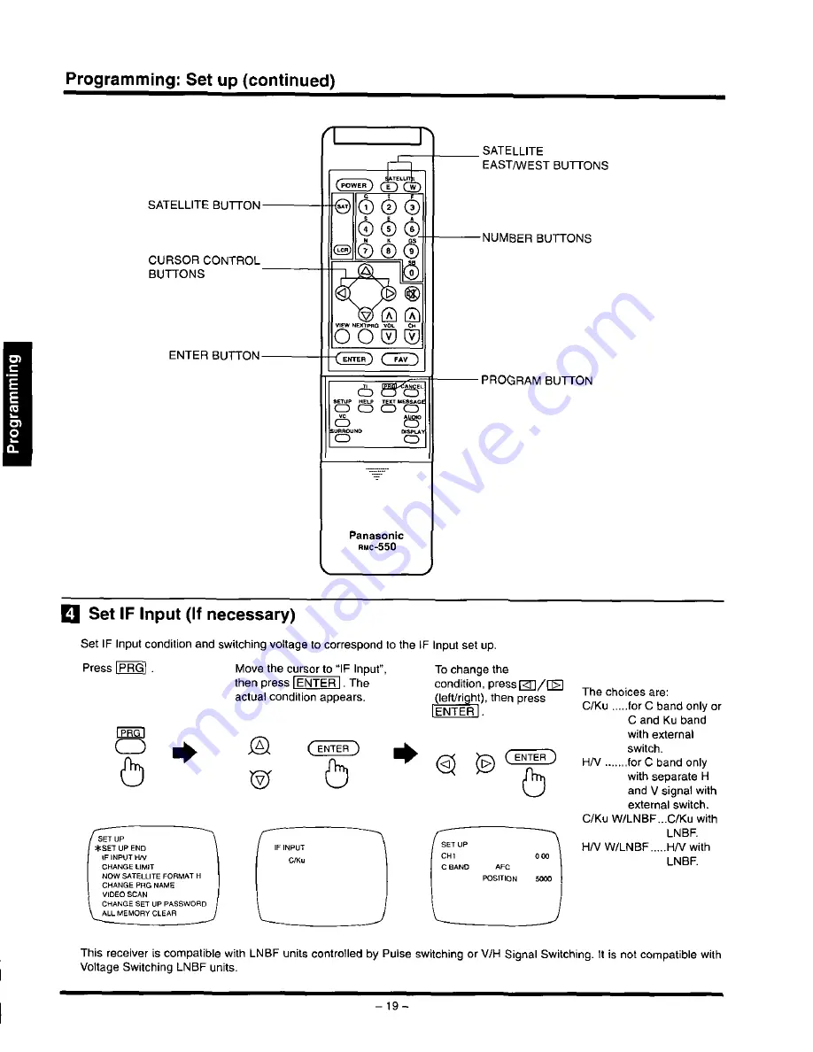 Panasonic PS-550SU Скачать руководство пользователя страница 20