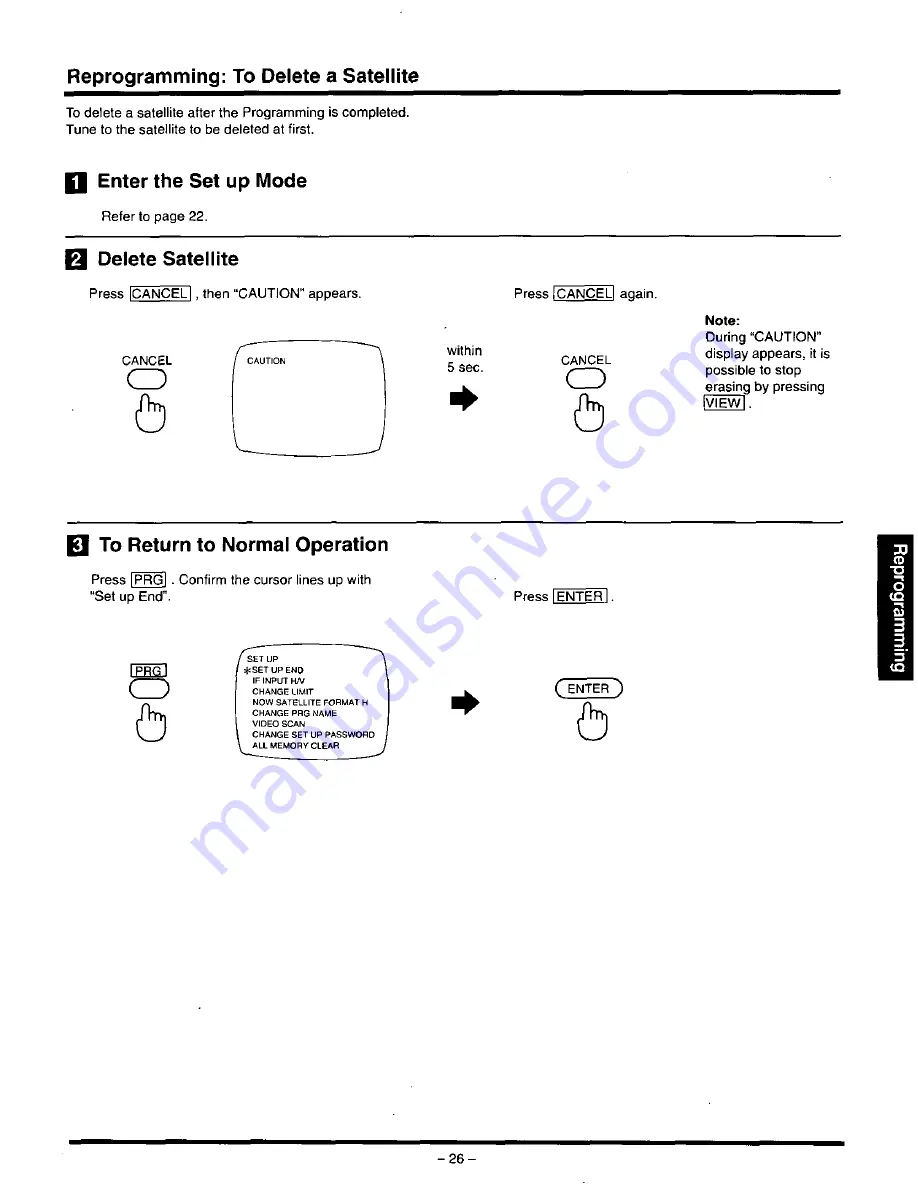 Panasonic PS-550SU Operating Instructions Manual Download Page 27