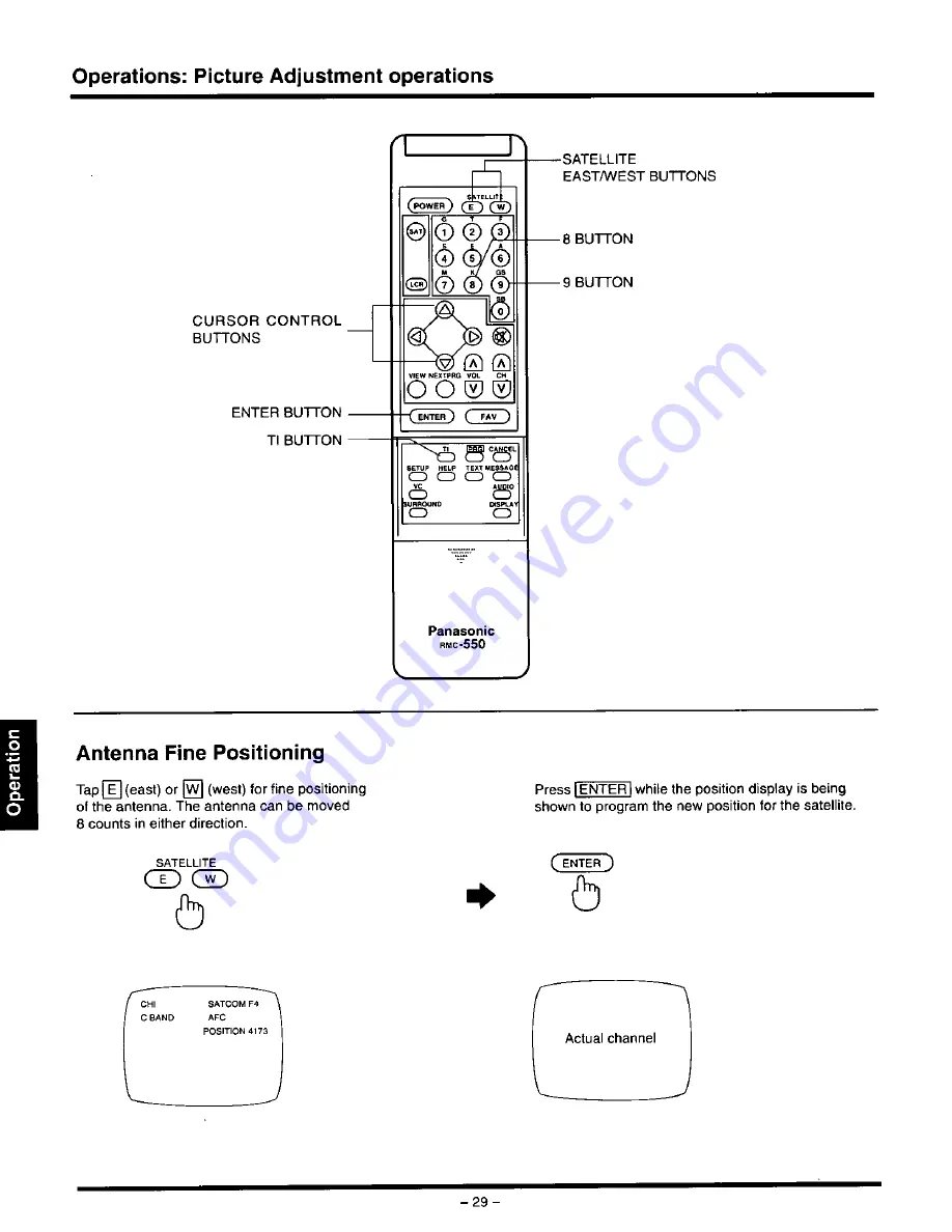 Panasonic PS-550SU Скачать руководство пользователя страница 30