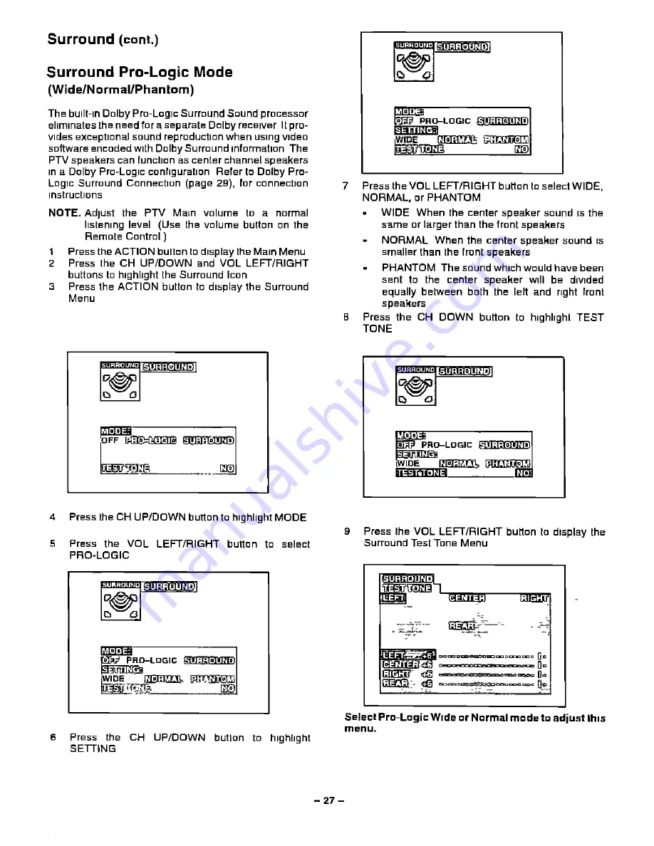 Panasonic PT-51G50 Скачать руководство пользователя страница 27