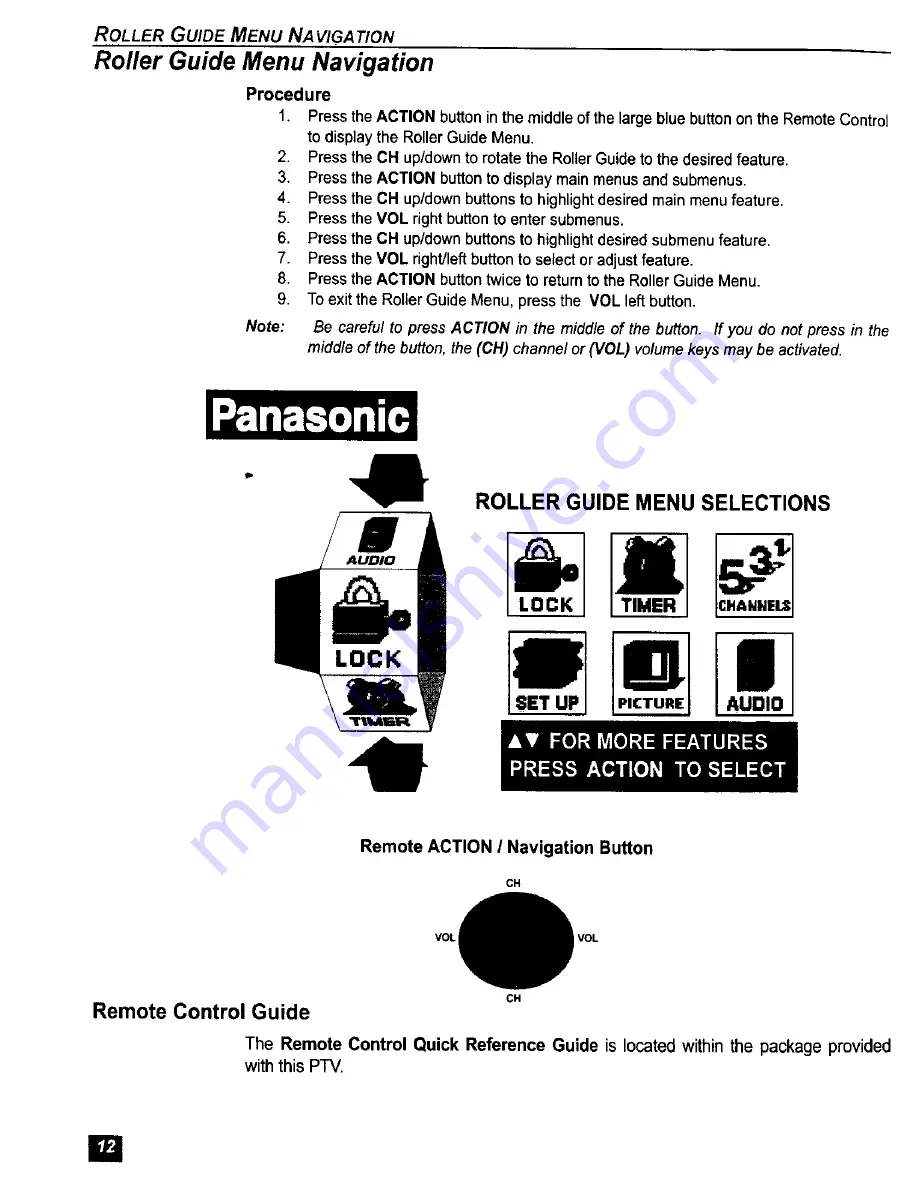 Panasonic PT-51SX30 Operating Instructions Manual Download Page 13