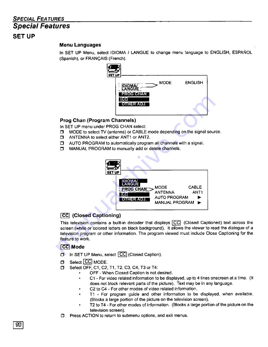 Panasonic PT-51SX30 Скачать руководство пользователя страница 18