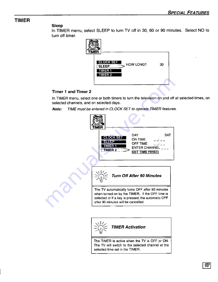 Panasonic PT-51SX60 Operating Instructions Manual Download Page 19