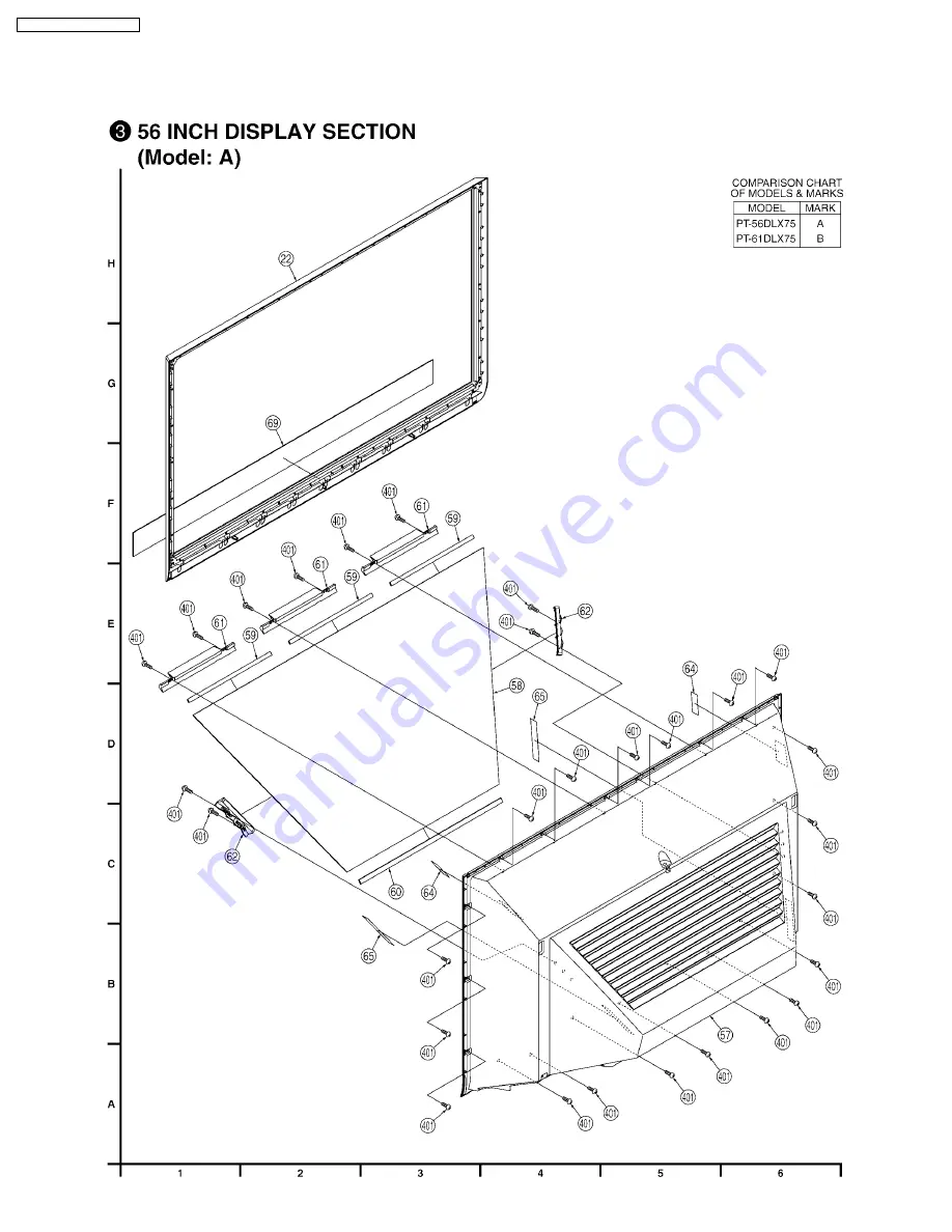 Panasonic PT-56DLX25 Скачать руководство пользователя страница 88