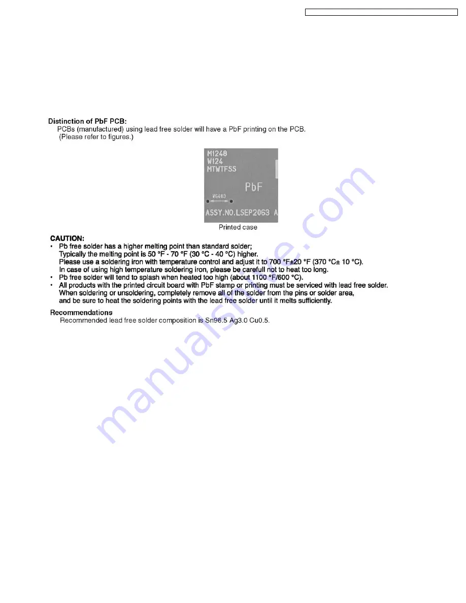 Panasonic PT-56LCX66 Service Manual Download Page 5