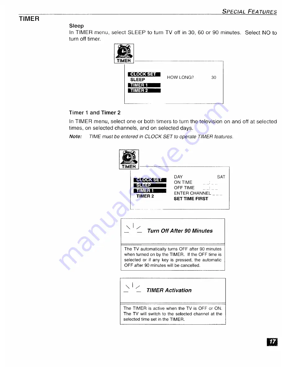 Panasonic PT-56WXF95 Operating Instructions Manual Download Page 19