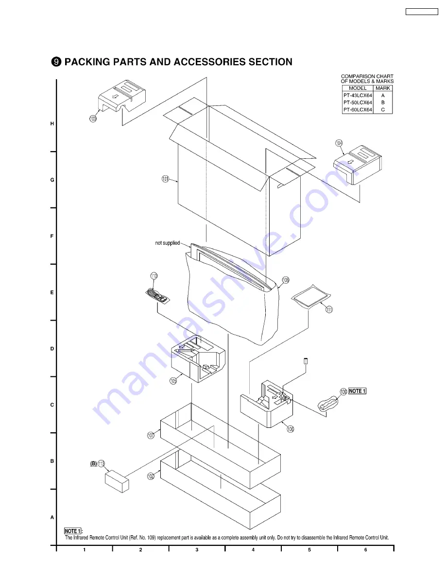 Panasonic PT-60LCX64-K Service Manual Download Page 237