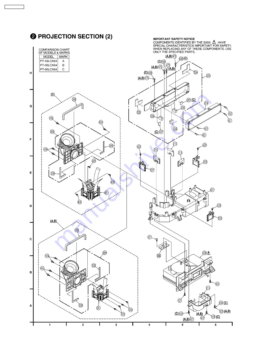 Panasonic PT-60LCX64-K Скачать руководство пользователя страница 266