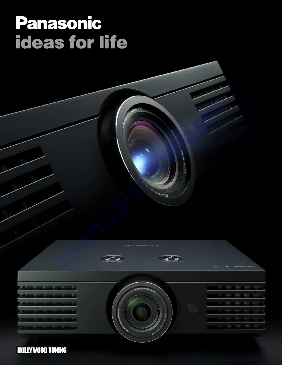 Panasonic PT-AE1000U - LCD Projector - HD 1080p Brochure & Specs Download Page 1