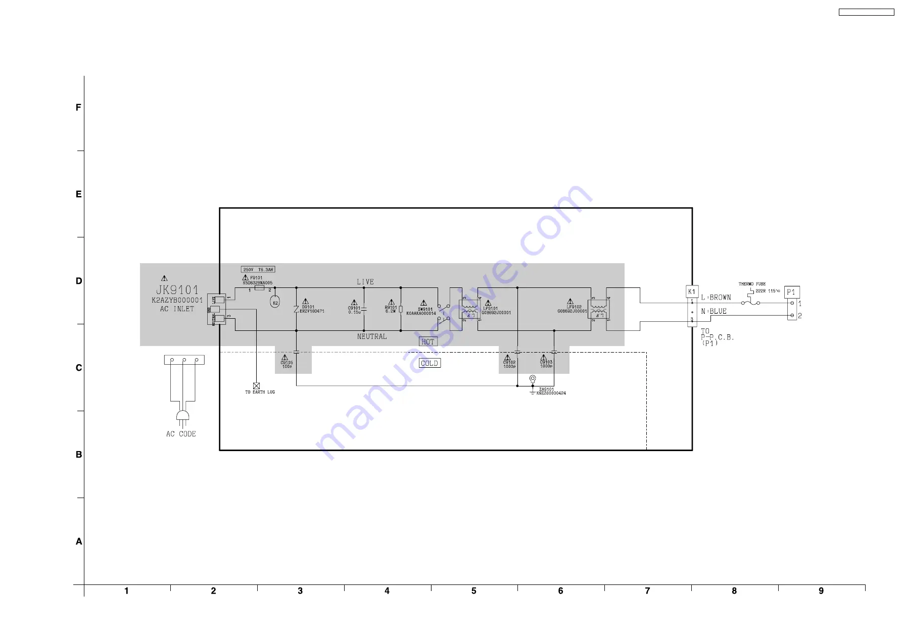 Panasonic PT-AX100E Service Manual Download Page 55