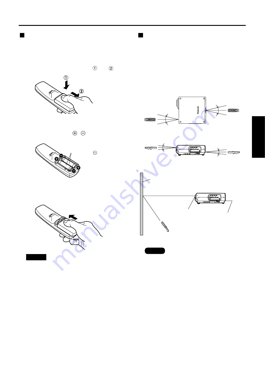 Panasonic PT-D7700E Operating Instructions Manual Download Page 15