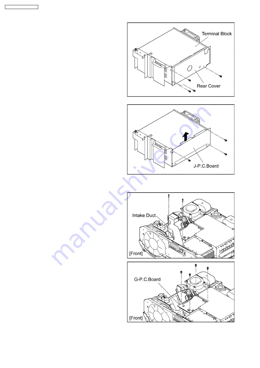 Panasonic PT-D7700E Service Manual Download Page 34