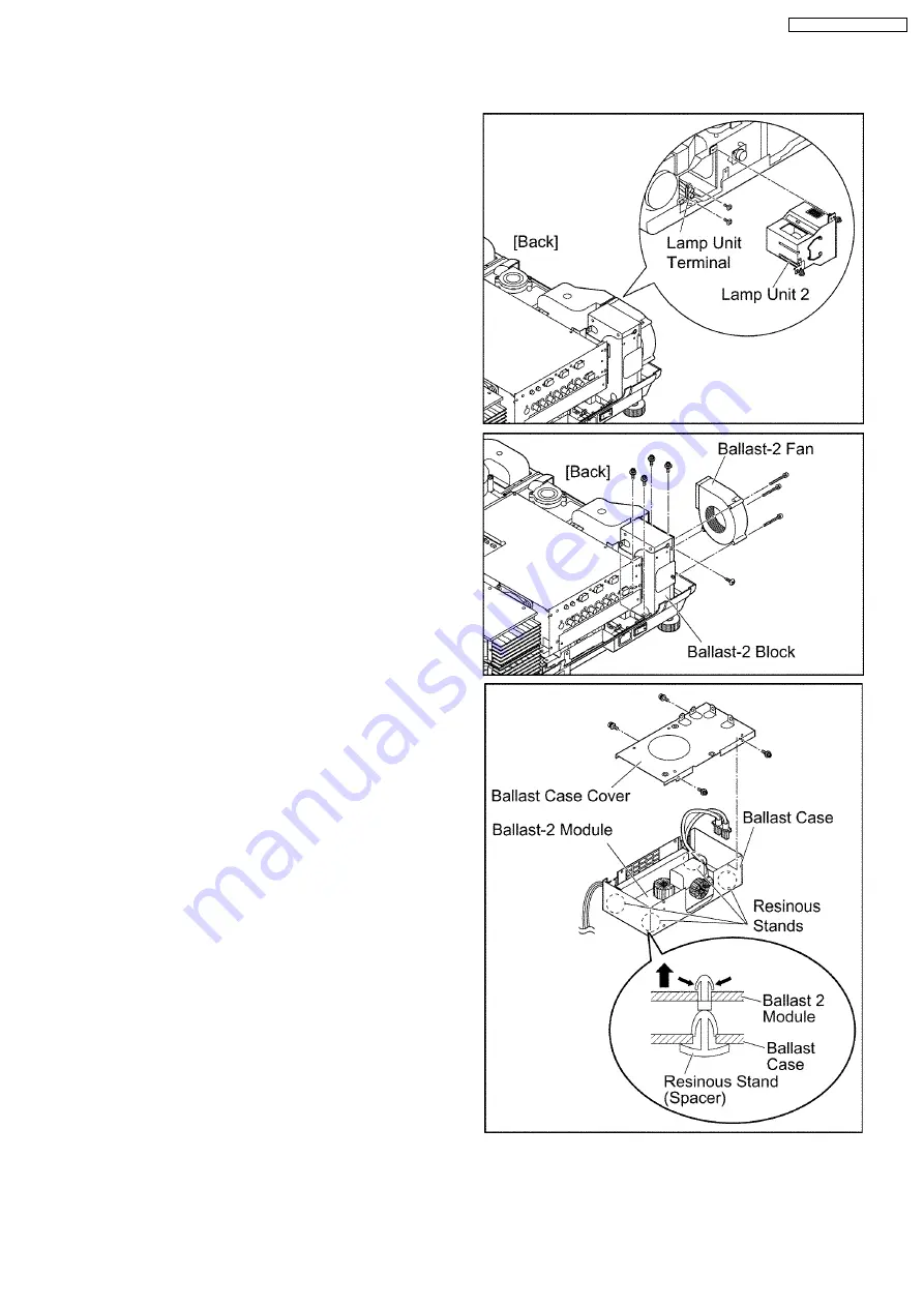 Panasonic PT-D7700E Service Manual Download Page 39