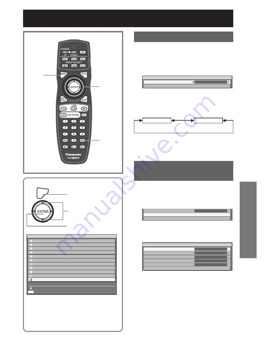 Panasonic PT-DW100E Operating Instructions Manual Download Page 89