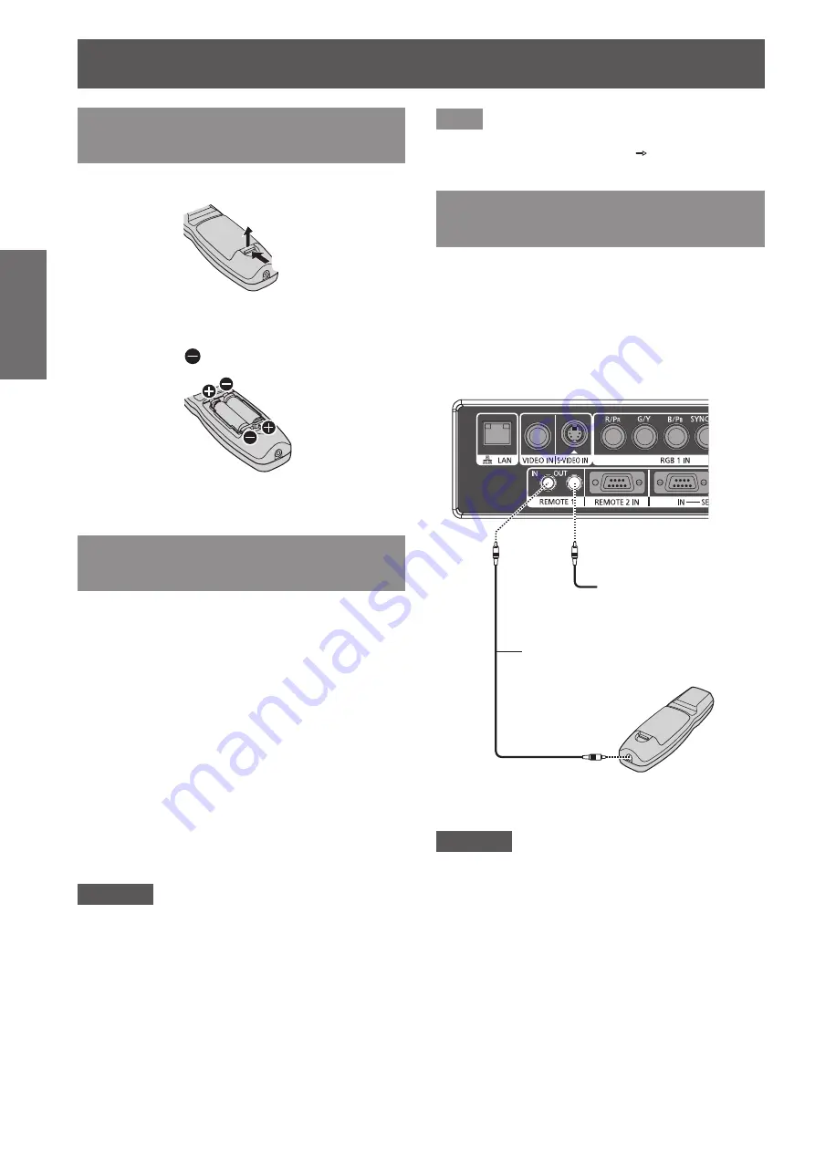 Panasonic PT-DW730E Скачать руководство пользователя страница 20