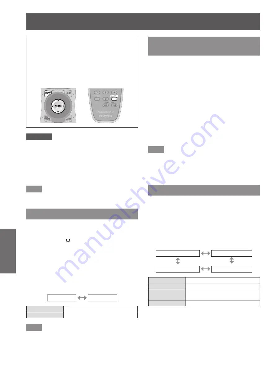 Panasonic PT-DW730E Operating Instructions Manual Download Page 70