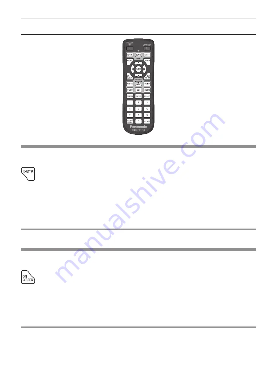 Panasonic PT-DW830E Operating Instructions Manual Download Page 61