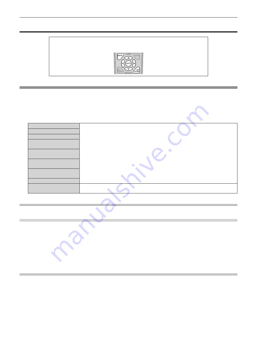 Panasonic PT-DW830E Operating Instructions Manual Download Page 126