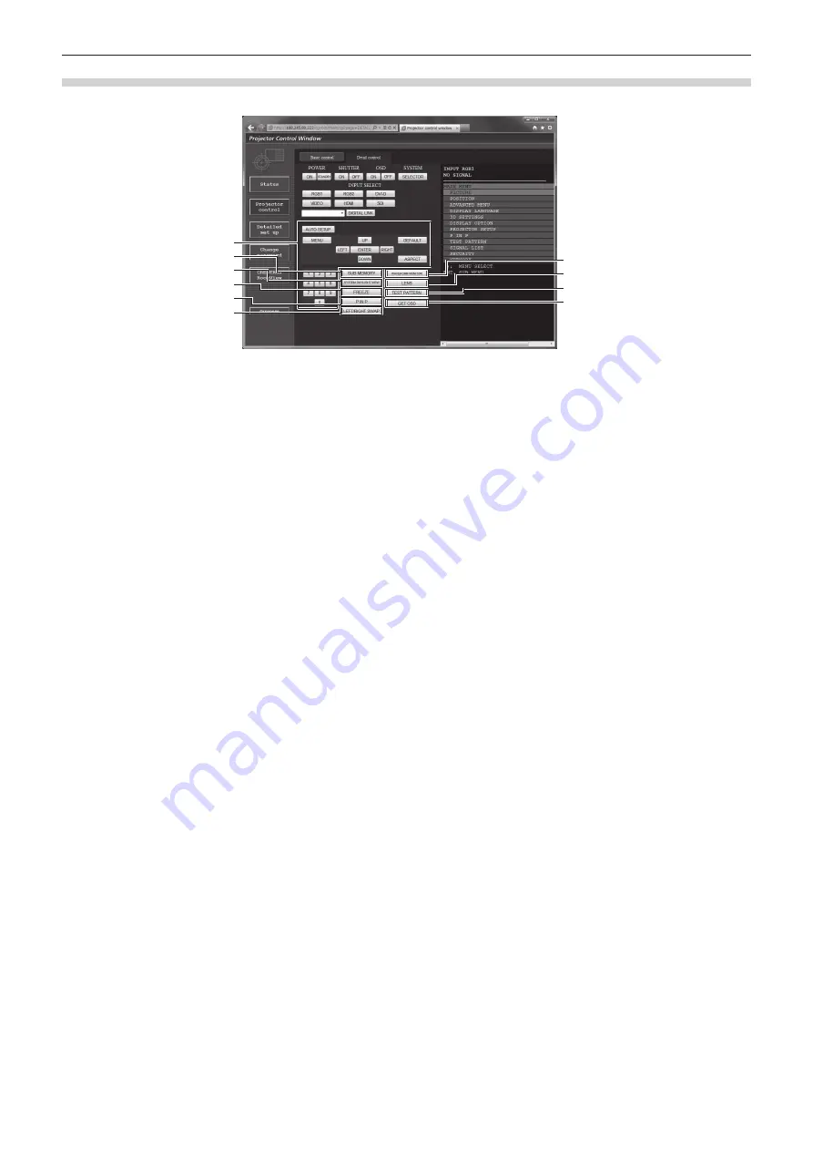 Panasonic PT-DW830E Operating Instructions Manual Download Page 144