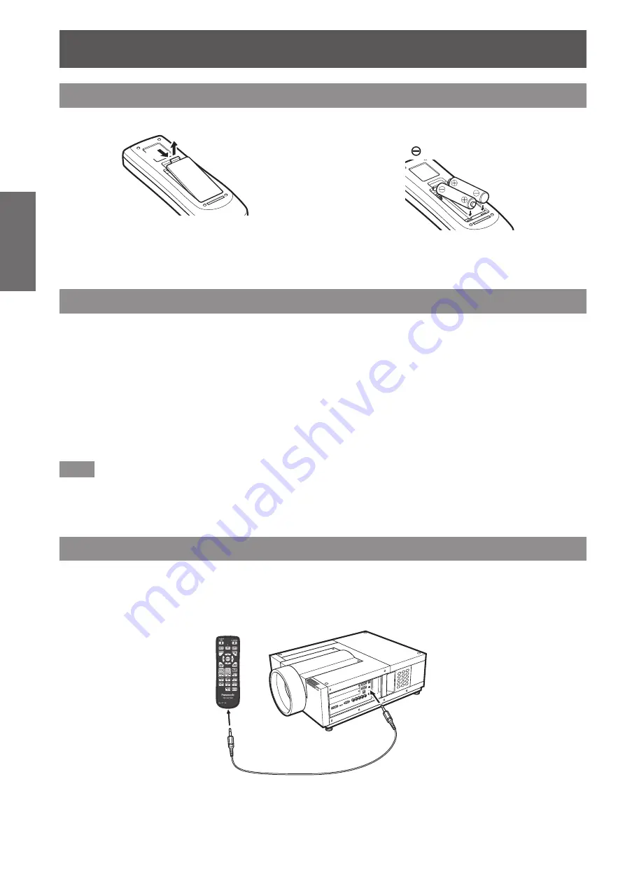 Panasonic PT-EX12KE Operating Instructions Manual Download Page 24