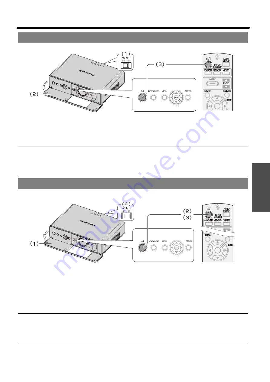 Panasonic PT-FW100NTA Operating Instructions Manual Download Page 23