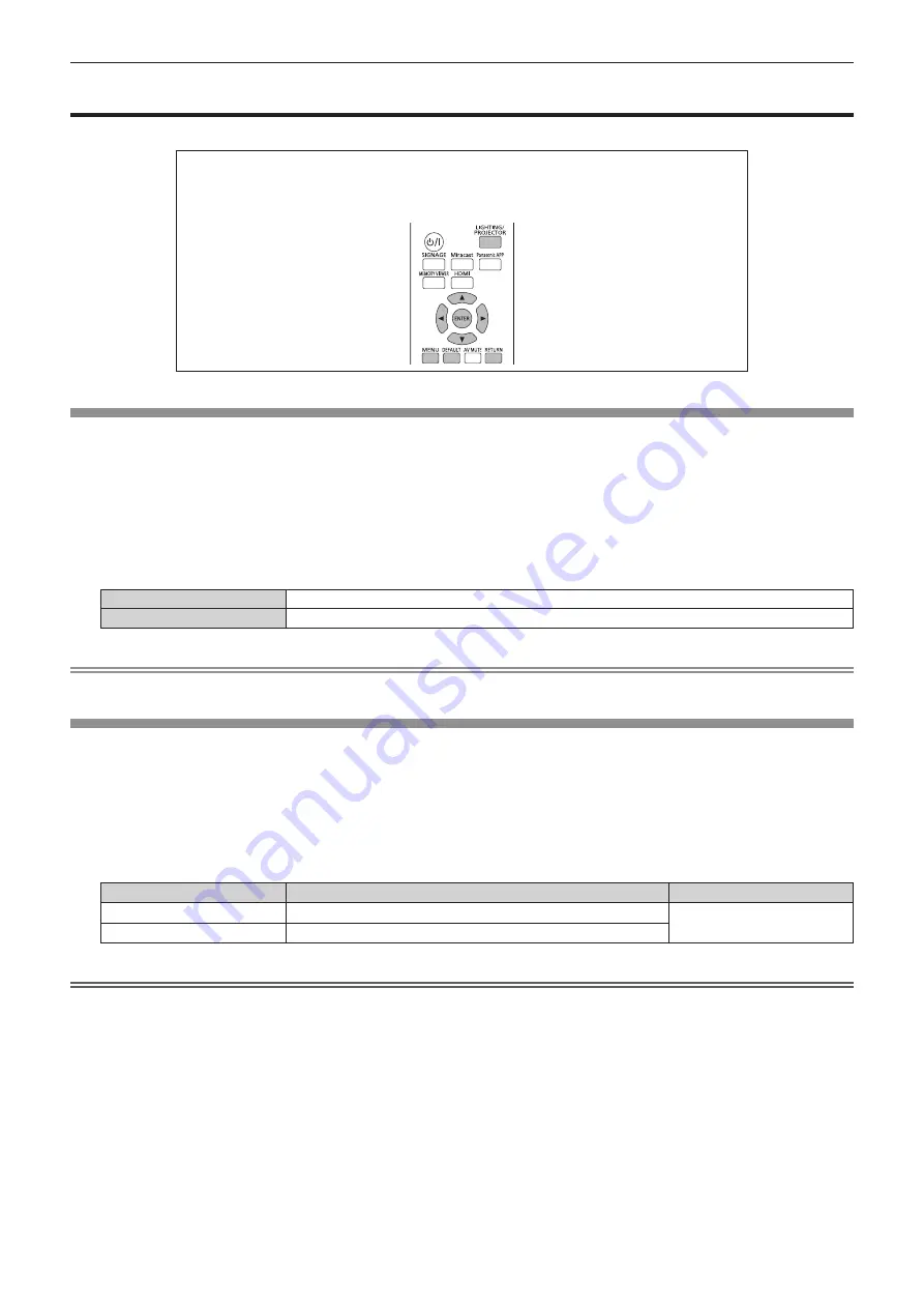 Panasonic PT-JW130F Operating Instructions Manual Download Page 63