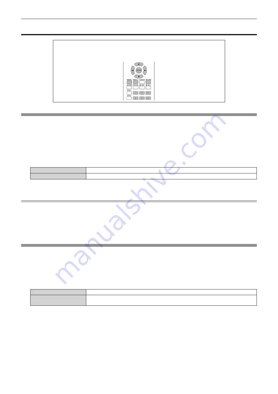 Panasonic PT-JW130F Operating Instructions Manual Download Page 68