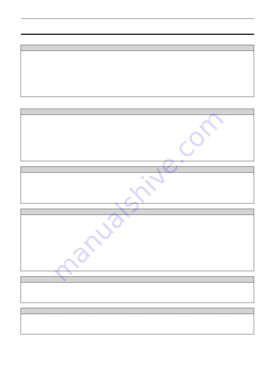 Panasonic PT-JW130F Operating Instructions Manual Download Page 203