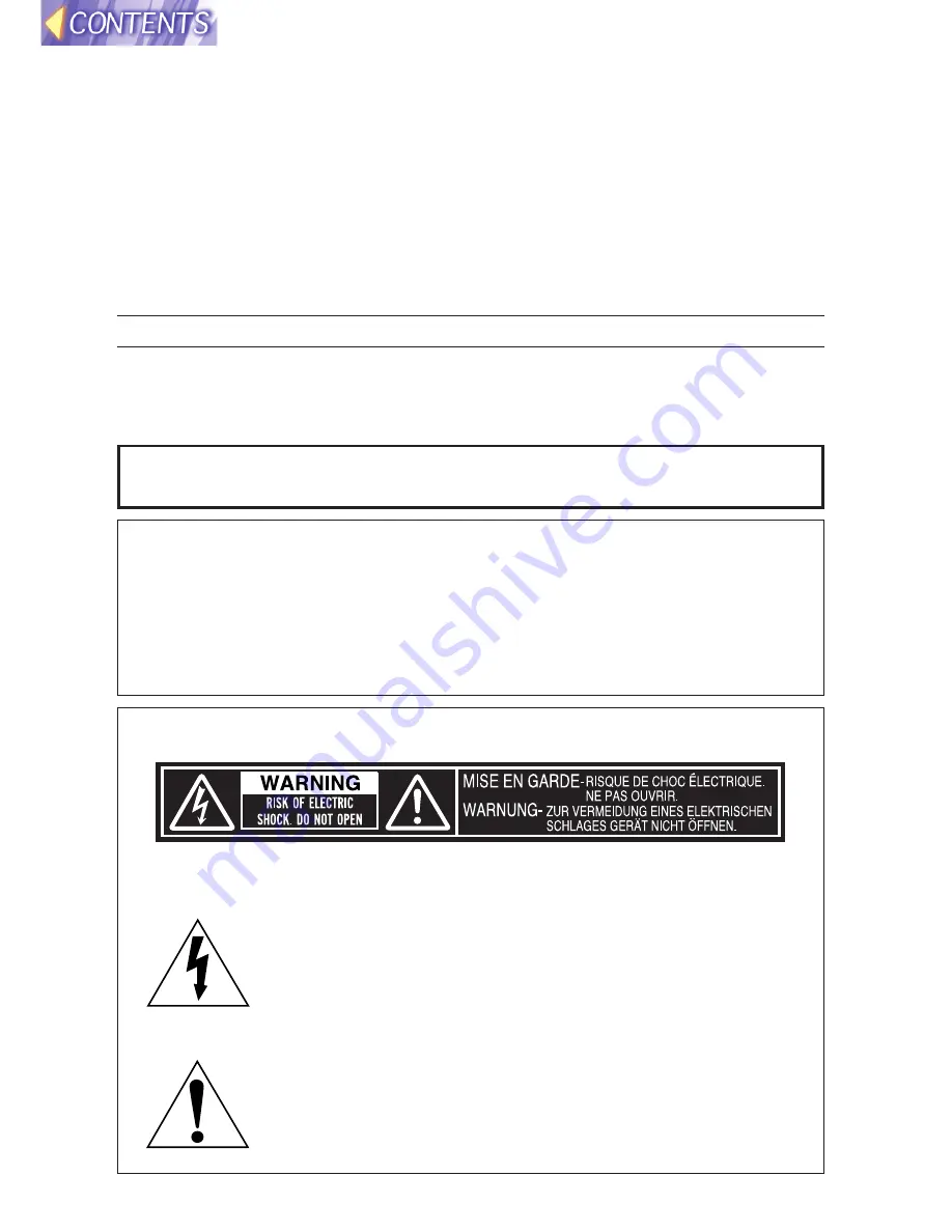 Panasonic PT-L750E Operating Instructions Manual Download Page 2