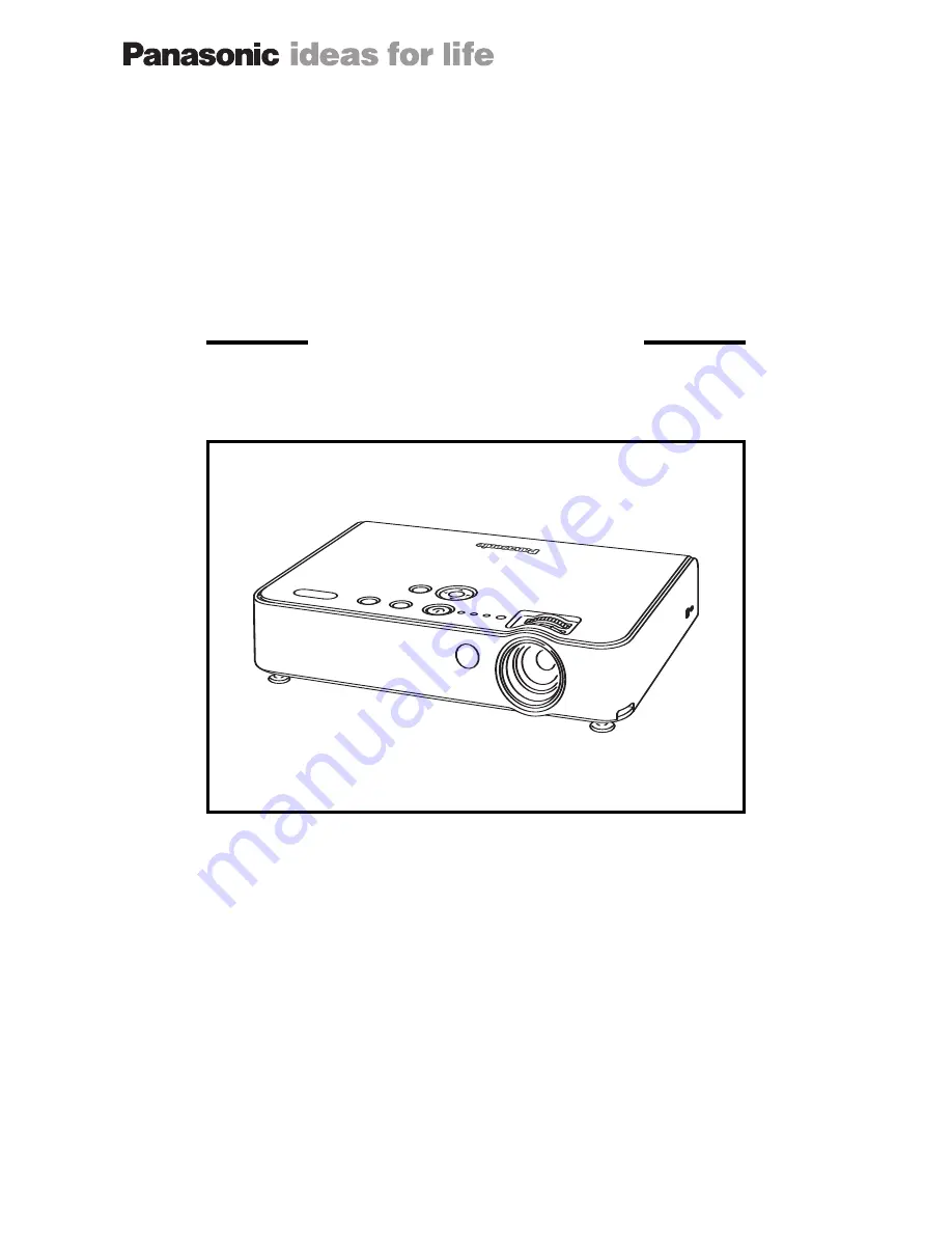 Panasonic PT-LB50 Spec File Download Page 1