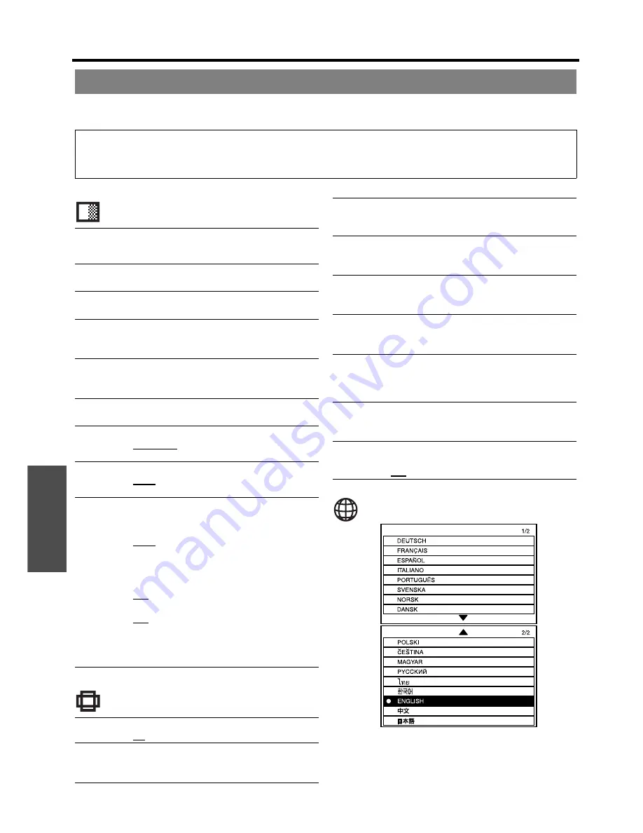 Panasonic PT-LW80NTE Operating Instructions Manual Download Page 30