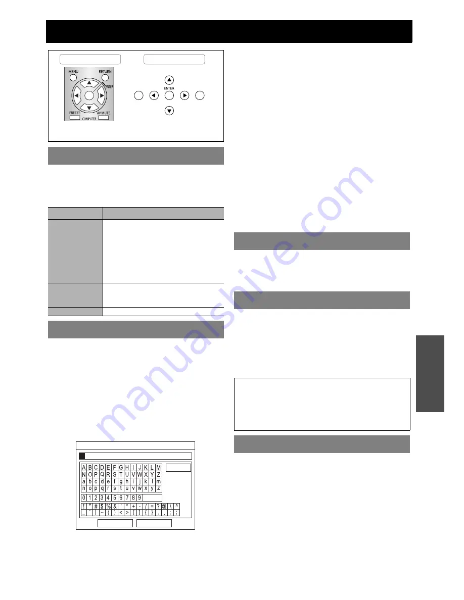 Panasonic PT-LW80NTE Operating Instructions Manual Download Page 37