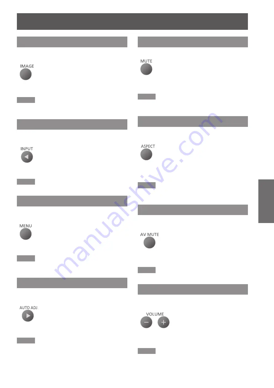 Panasonic PT-LX270U Operating Instructions Manual Download Page 31