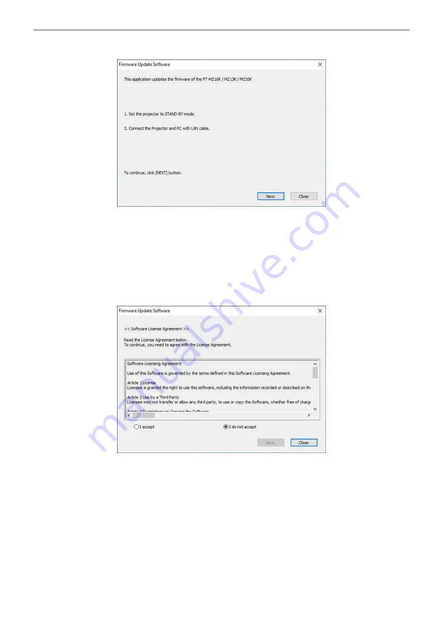 Panasonic PT-MZ10K Operating Instructions Manual Download Page 202