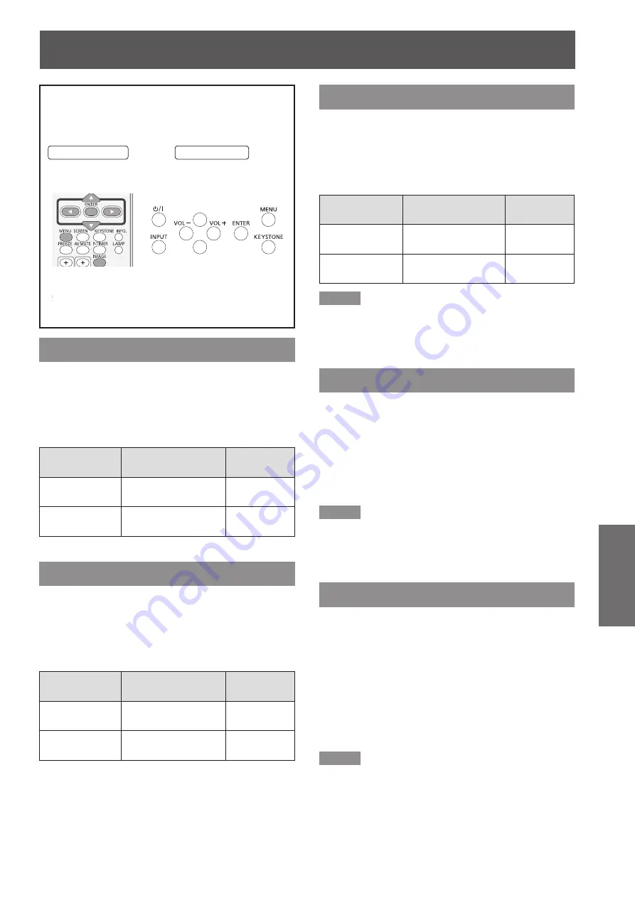 Panasonic PT-TW230E Operating Instructions Manual Download Page 41