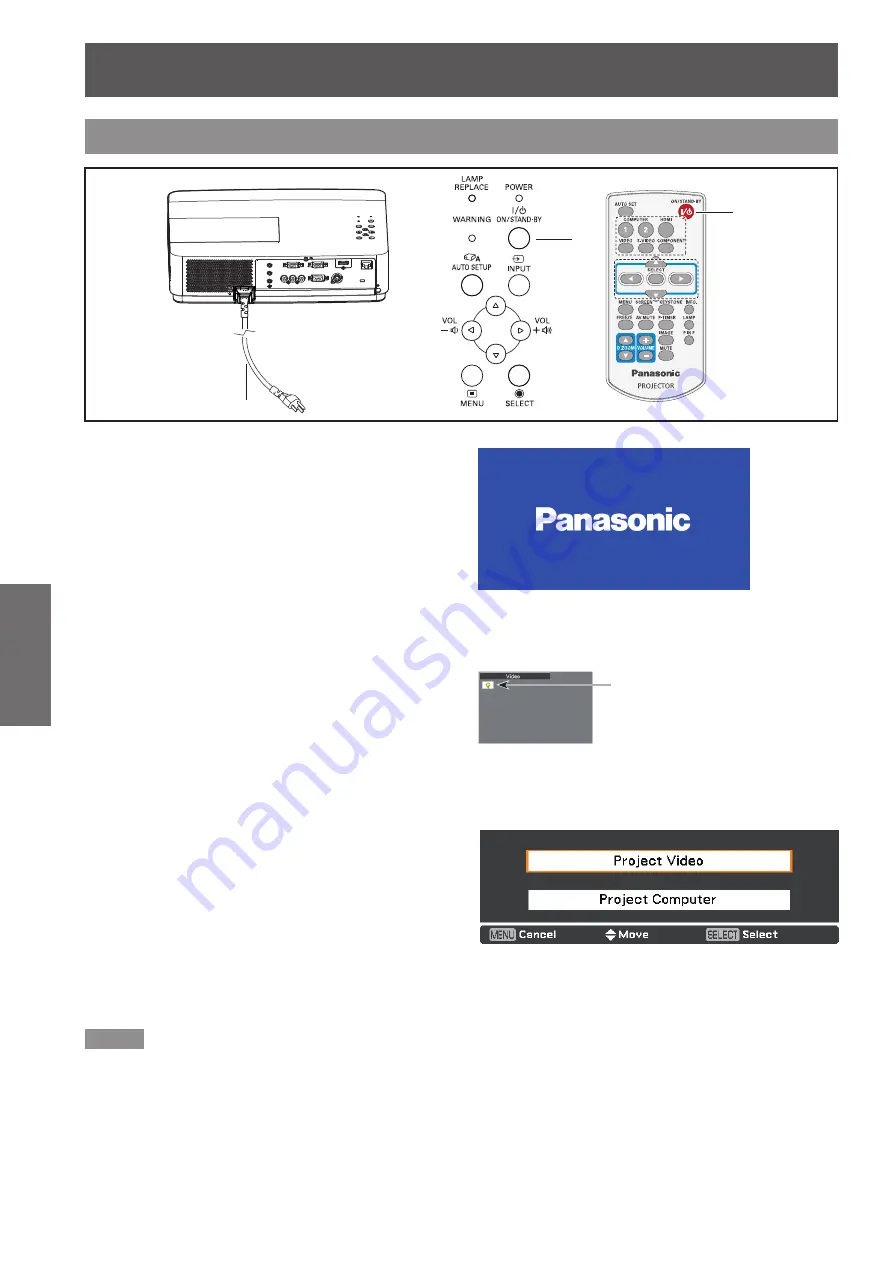 Panasonic PT-VW330U Operating Instructions Manual Download Page 28